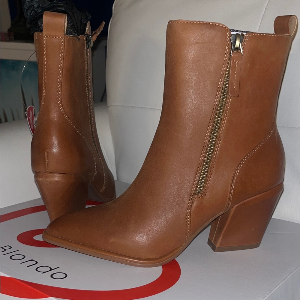Blondo Women's Brown Heeled Boots